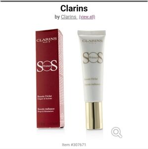 Clarins SOS Primer with Gold and White Design
